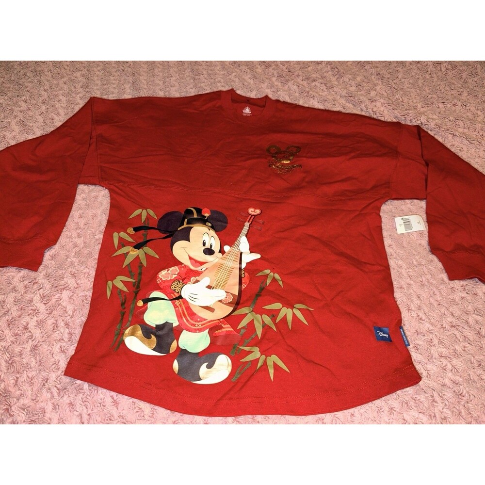 Disney Parks 2025 Chinese Lunar New Year Spirit Jersey DCA Disneyland Mickey NWT